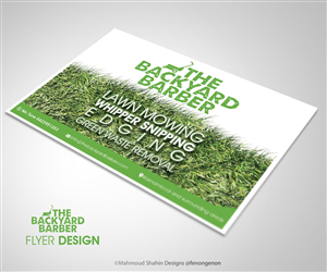 the backyard barber flyer | Flyer Design by Mahmoud Shahin