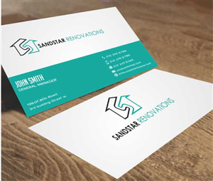 Business Card Design by AwsomeD for Sandstar Renovations | Design #3947316