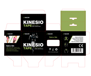 Sports Therapy Company Package Design for Kinesiology Tape | Packaging Design by  maria.design