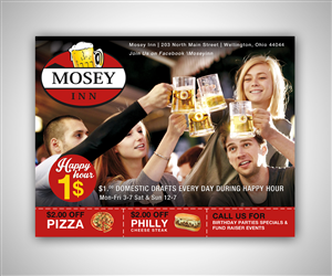 Mosey Inn Weekly Special Flyer | Flyer Design by Nebojsa Aleksic