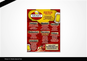 Mosey Inn Weekly Special Flyer | Flyer Design by disign