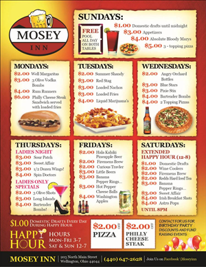 Flyer Design by Mahendran  for Mosey Inn | Design: #4144430