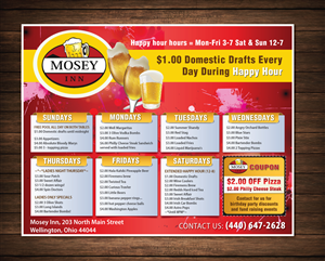 Mosey Inn Weekly Special Flyer | Flyer Design by meet007