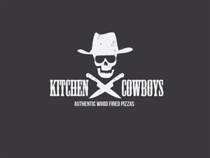 Kitchen Cowboys Wood Fired Pizzas | Logo Design by Hoopoe