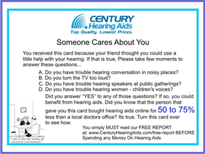 Postcard Design by sureshdesai for Century Hearing Aids | Design #4014781