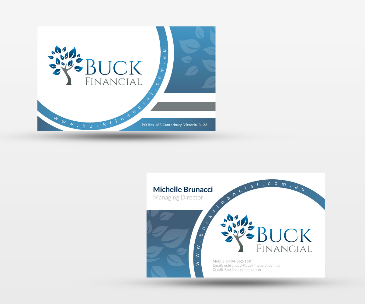 Business Card Design by Digital Designer Agency for Buck Financial Group | Design #4023542