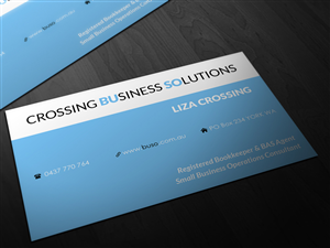 I need a business Card for my new business.  I am a small business consultant and Registered Bookkee | Visitenkarten-Design von Pointless Pixels India