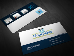 Business Card Design by Pointless Pixels India for UdderOne | Design #4038671