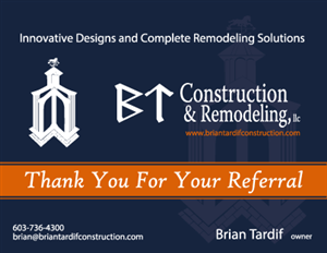 Postcard Design - Thank you for your referral | Postkarten-Design von alex989