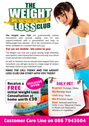 Weight Loss Flyer | Flyer Design by Purple Hearts 