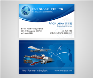 Visitenkarten-Design von 3mcreative für UMS Global Pte. Ltd. | Design #4055272