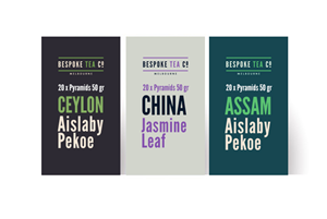 Bespoke Tea range - labels for a range of teas.  | Label Design by Marta Sobczak 