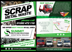 A5 Leaflet for attracting new custom to our scrap yard | Print Design by senja