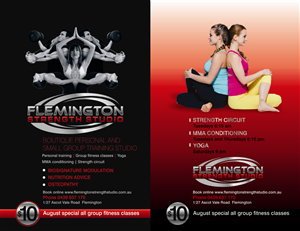 Personal training studio poster / postcard | Poster Design by cb1318