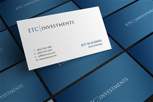 Financial firm simple design | Business Card Design by logodentity