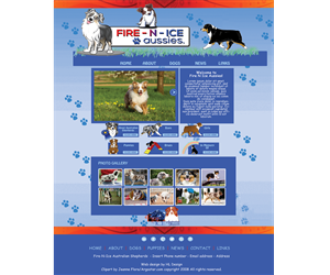 Fire-N-Ice Australian Shepherds | Web-Design von HLDesign