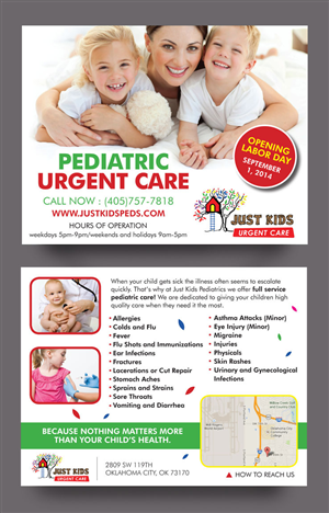 Urgent Care Postcard Launch | Postkarten-Design von rkailas