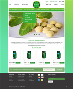 Web Design by pb for USA HPSON Pharmaceuticals Group LTD. | Design #4588331