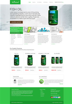 Web Design by LogoDesigns.ae for USA HPSON Pharmaceuticals Group LTD. | Design #4615899