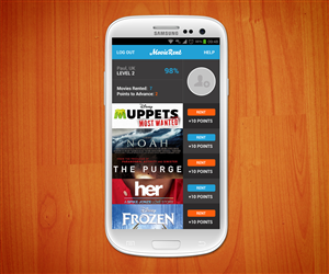 Mobile digital movie retailer needs design for rewards program app  | App Design by tapstudio