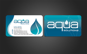 Water Filtration Company needs a business card design using our existing logo/colours! | Business Card Design by Harshan