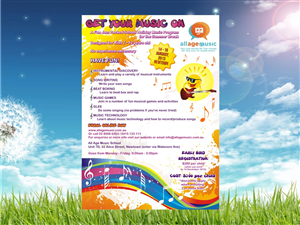 Design to promote School Holiday Music Program for Kids | Poster-Design von Amduat Design