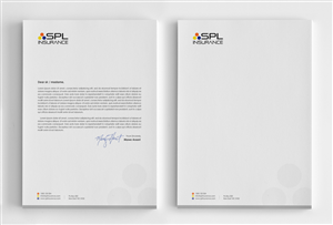 SPL Insurance - Letterhead  | Letterhead Design by logodentity