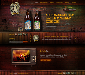 Website Page Design for Sagrada Microbrewery | Web Design by Sbss