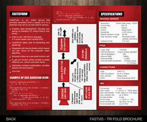 A4 Tri-fold brochure for FastVis FPGA Camera | Brochure Design by CG PRITAM