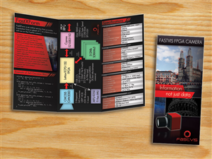 A4 Tri-fold brochure for FastVis FPGA Camera | Brochure Design by alessandroevge