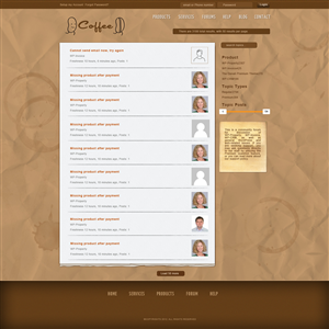 Coffee - Forum Design | Web-Design von artistraman