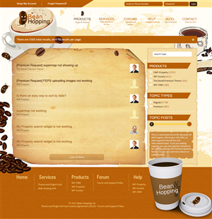 Coffee - Forum Design | Web-Design von TechWise