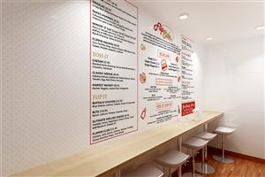 2 menu designs:  Flip Hospitality | Menu Design by Cyanide Designz