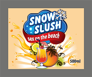 Slush syrup labels for concentrated syrup to make slushies  | Etikett-Design von Maestroto