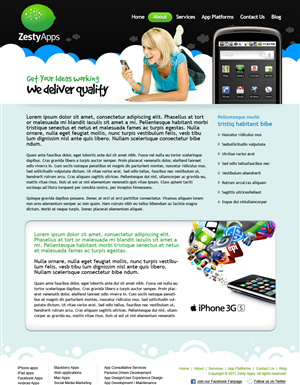 Web-Design von Sky Ram für ZestyApps | Design #204133