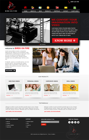 WordPress-Design von Expert Designer für Bird on Fire Pty Ltd | Design #1293293