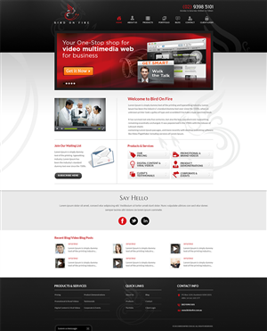 WordPress-Design von Mayank Patel für Bird on Fire Pty Ltd | Design #1289632