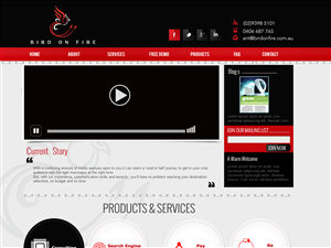 WordPress-Design von iqrar hussain für Bird on Fire Pty Ltd | Design #1292953