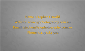 Business Card Design by Narayanan B for Matthew Oswald Photography | Design #4473660