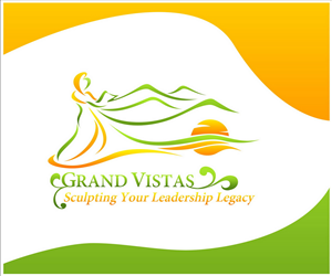 Grand Vistas (title) Sculpting Your Leadership Legacy (subtitle) | Logo Design by hamkur