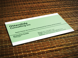 Alberta, Canada based Environmental Oilfield Consultant need a Business Card Design   | Business Card Design by Stylez Designz