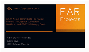 F.A.R Projects - Business Card | Business Card Design by Stream Graphics