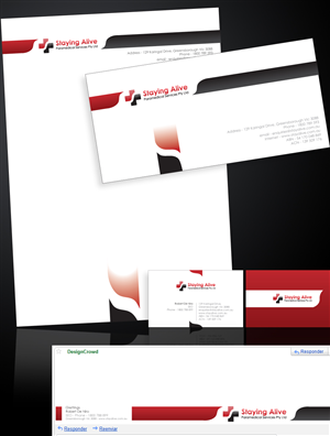 Stationery Design by MockupEstudio for Staying Alive Paramedical Services Pty Ltd | Design #206274