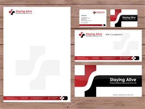 Stationery Design by Priyo Subarkah for Staying Alive Paramedical Services Pty Ltd | Design #208572