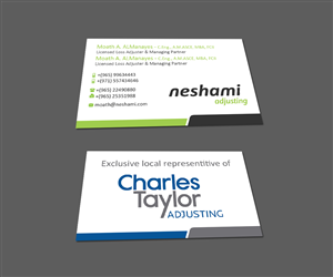 Business Card Design - Local Loss Adjusting Office | Visitenkarten-Design von kousik