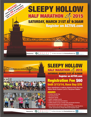 Sleepy Hollow Half Marathon 2015 | Postkarten-Design von ravi_k5