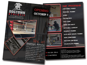 postcard/flyer for Dogtown Athletic | Flyer-Design von Riz'