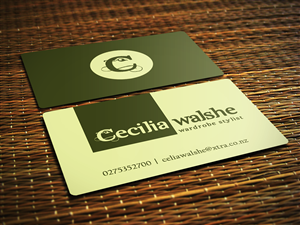 wardrobe/costume stylist needs good business card for own business | Business Card Design by Sajin