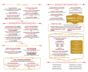 1 Cohesive Design for all Flipside Steakhouse Menus | Menu Design by INGA DESIGN