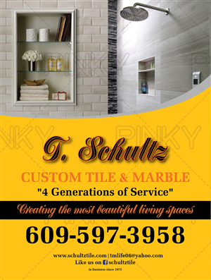 T Schultz tile | Flyer-Design von Pinky 